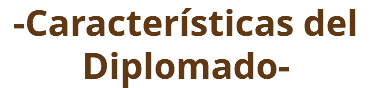 -Características del Diplomado- 
